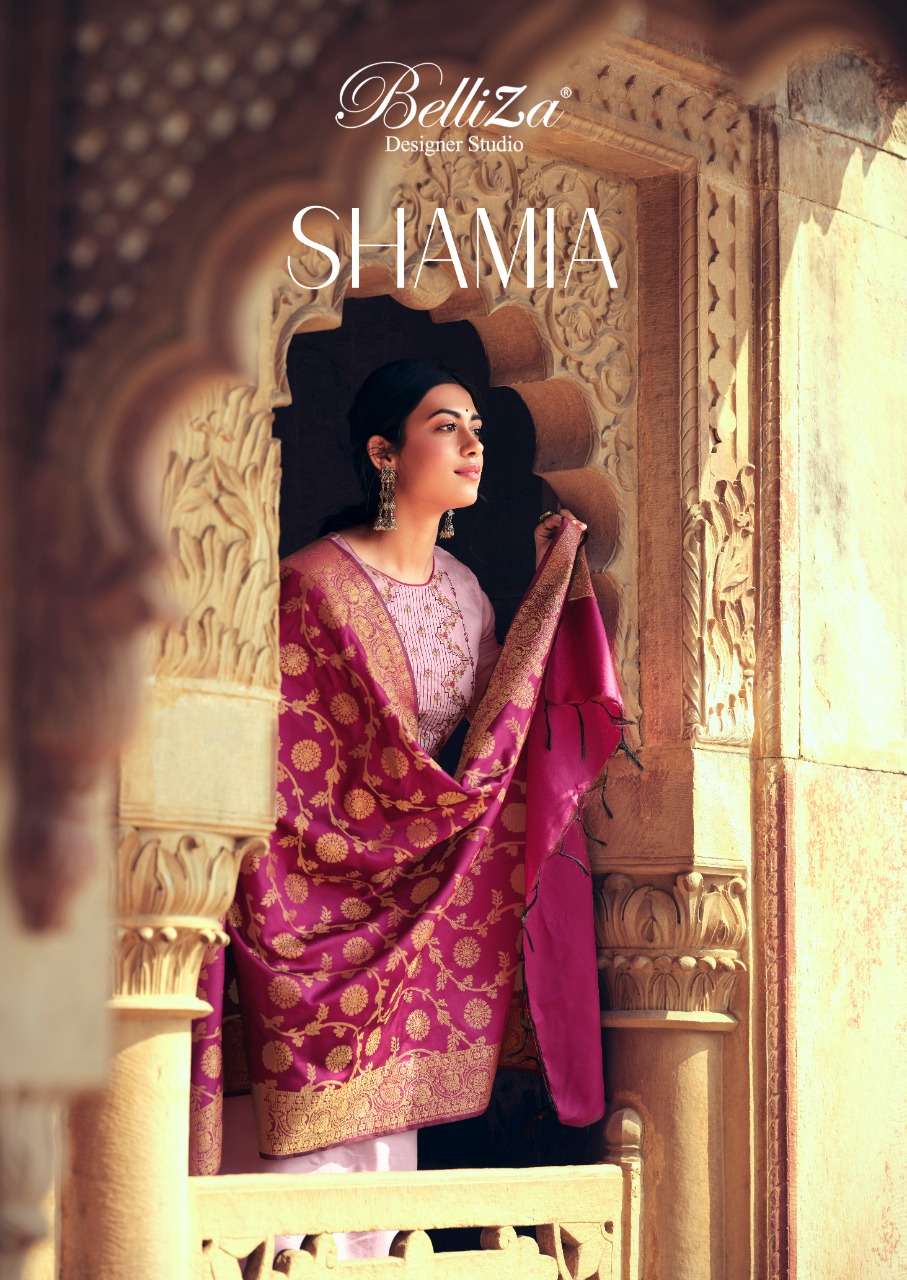 shamia by belliza jam cotton summer wear fancy salwar kameez