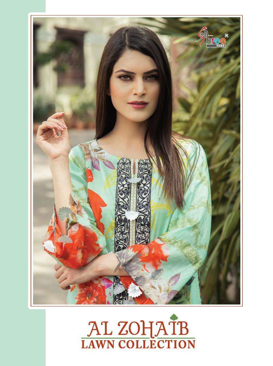 shree fabs al zohaib cotton pakistani daily wear dress materials