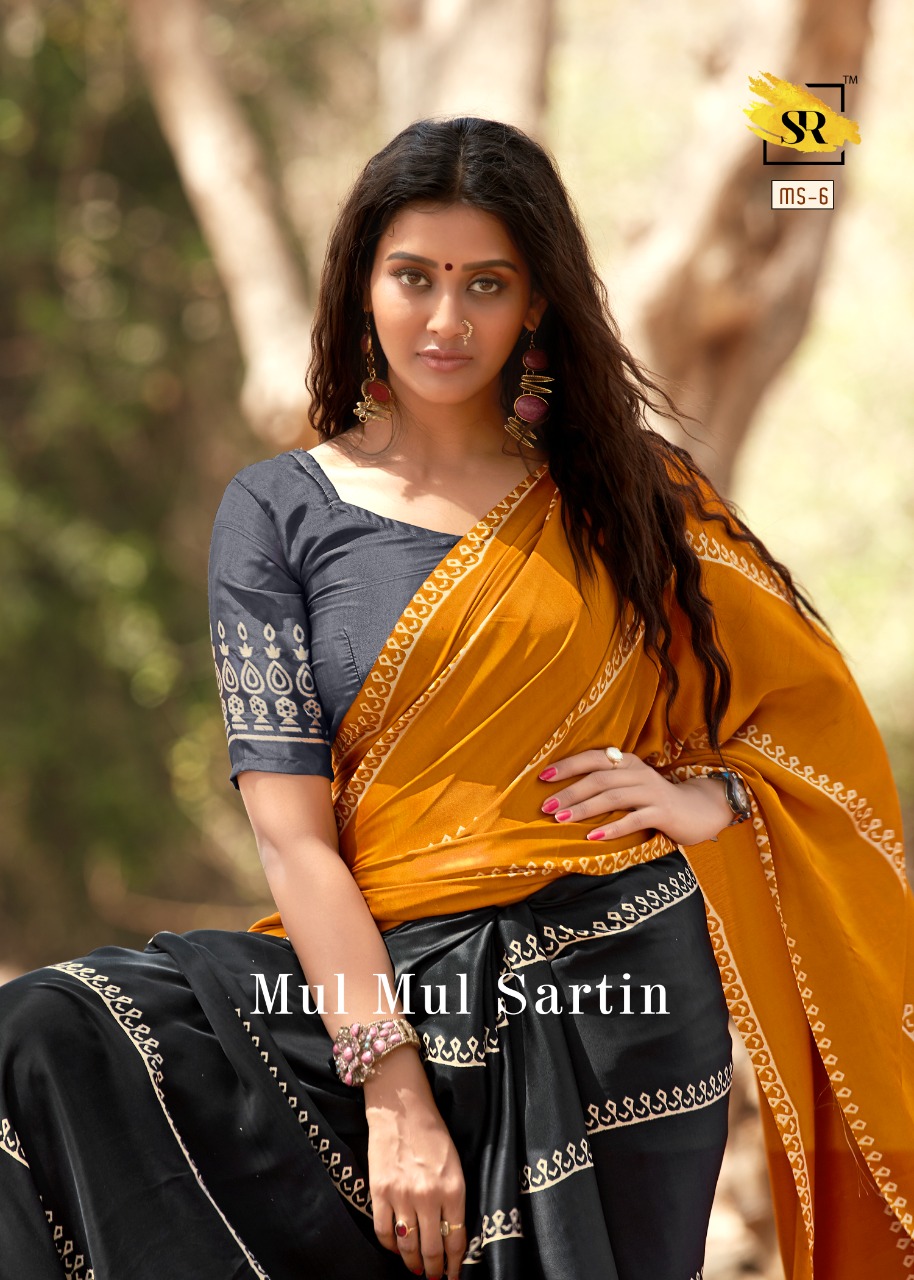 Sr Present Mul Mul Sartin New Printing Style Mul Sartin Saree Online Catalogs Collection