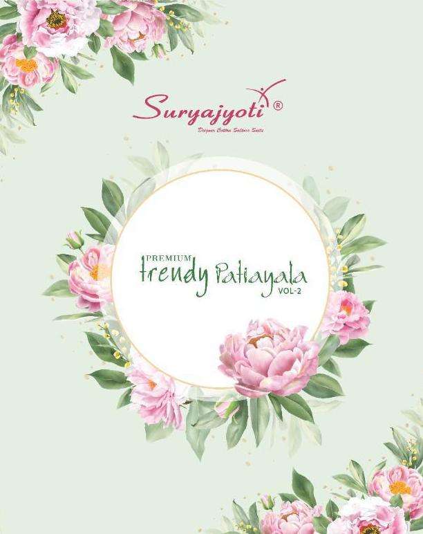 suryajyoti trendy patiala vol 2 cotton casual wear dress materials 