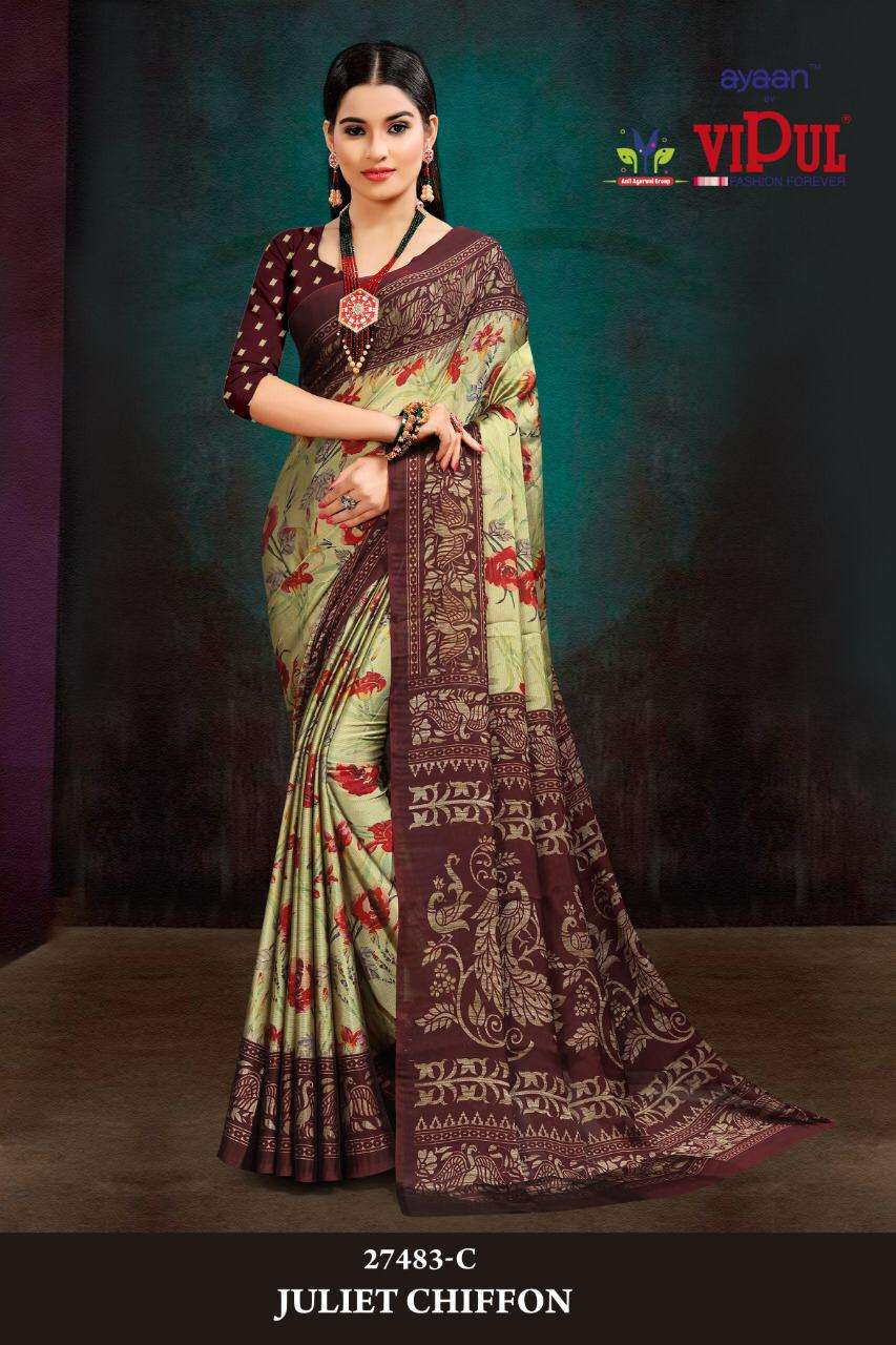 vipul juliet chiffon design 27483 colors printed saree online 