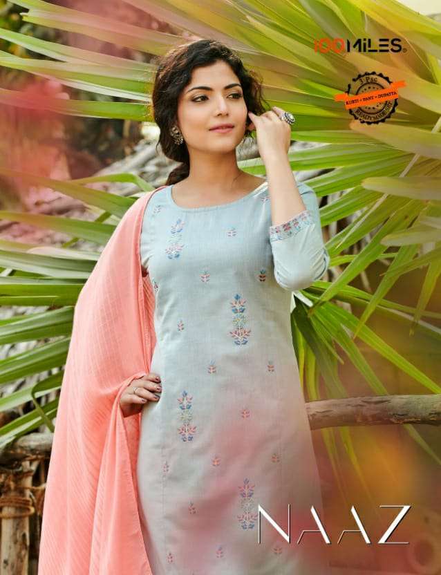 100 miles naaz cotton readymade salwar kameez wholesaler