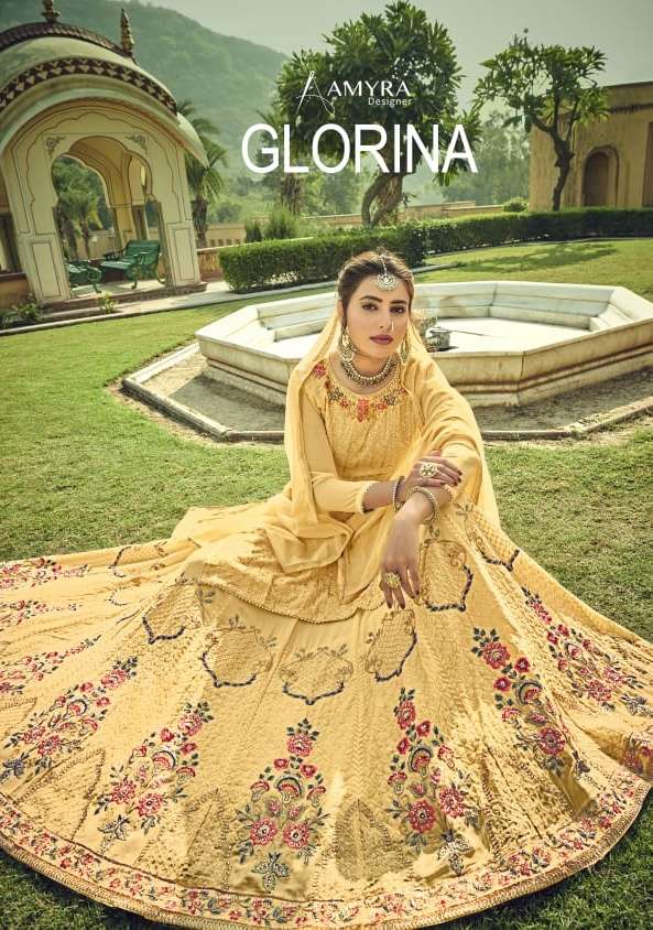 amyra glorina georgette lehenga style rich and beautiful suits