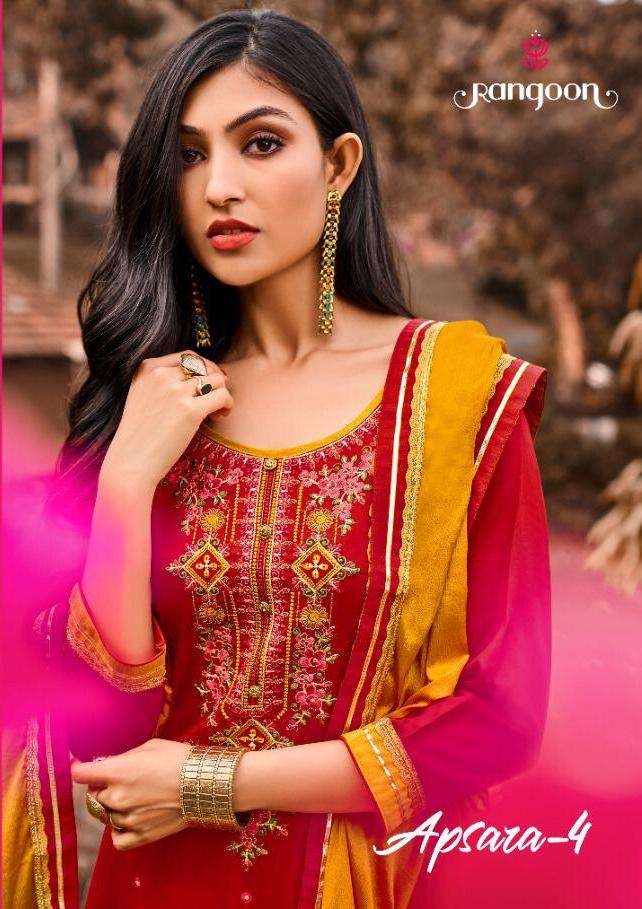 apsara vol 4 by rangoon readymade lehenga style party wear suits