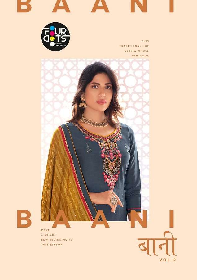 baani vol 2 by fourdots silk embroidery good looking salwar kameez