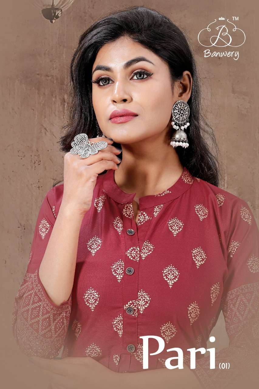 banwery fashion pari vol 1 long fancy kurtis wholesaler 