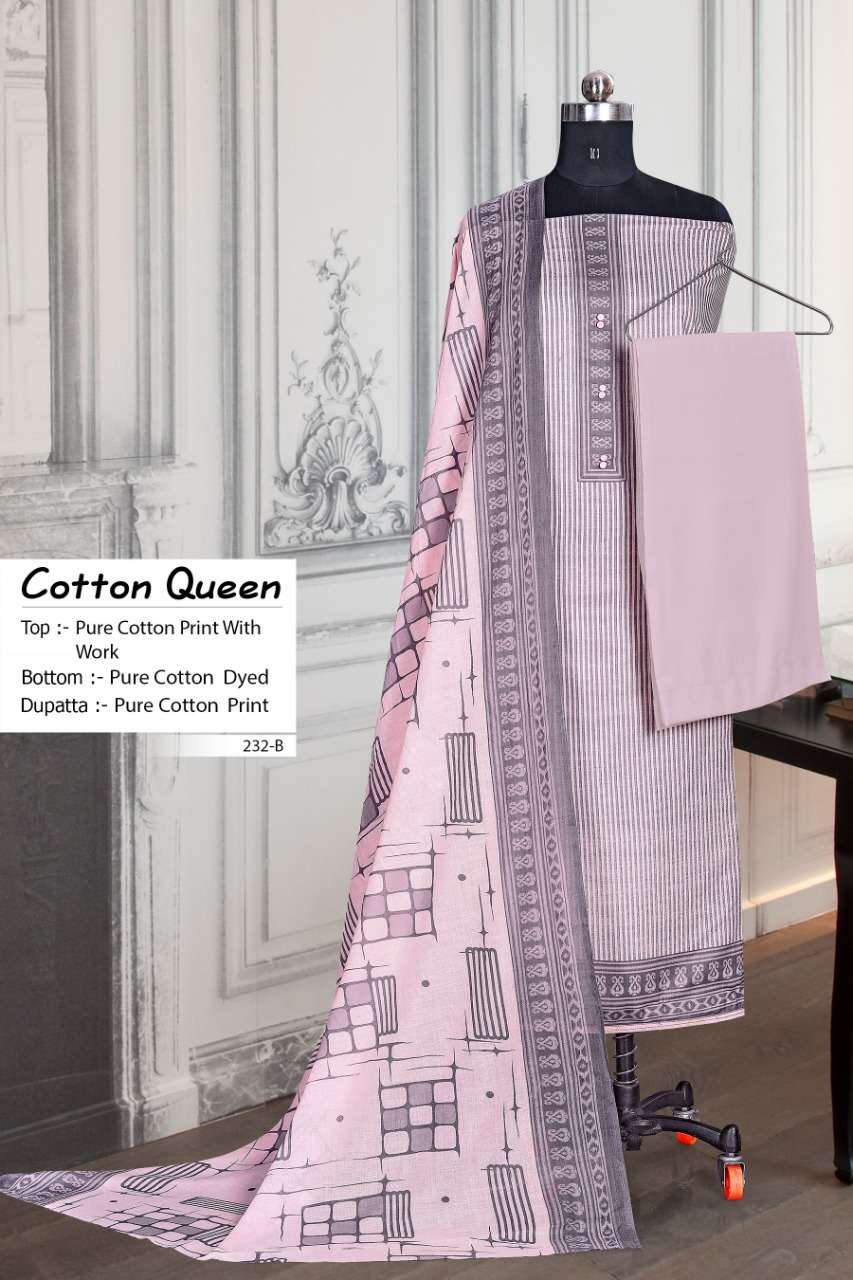 bipson cotton queen 232 cotton casual wear dress materials