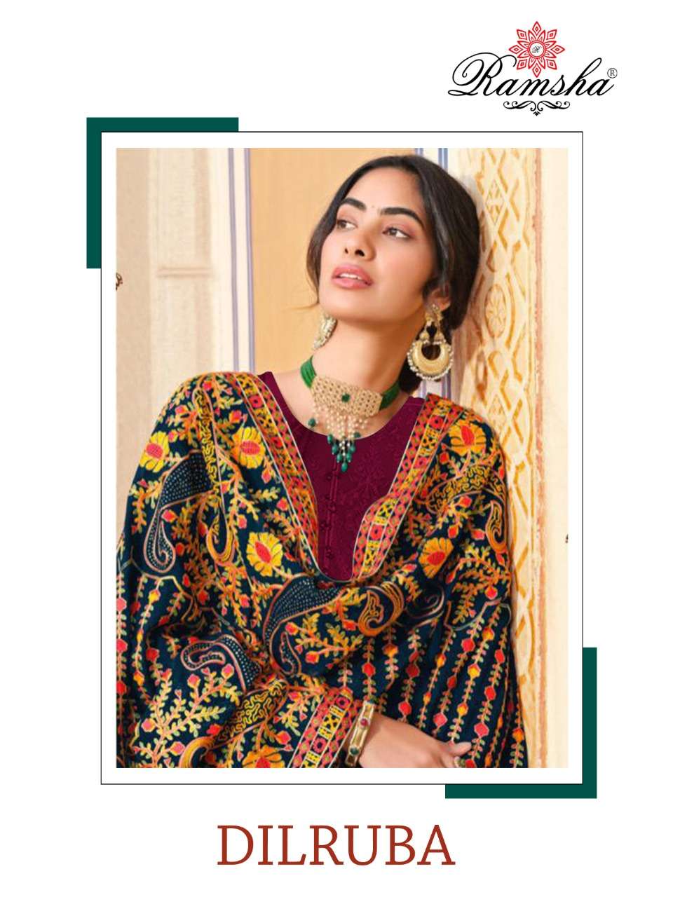 dilruba by ramsha georgette embroidery pakistani suits