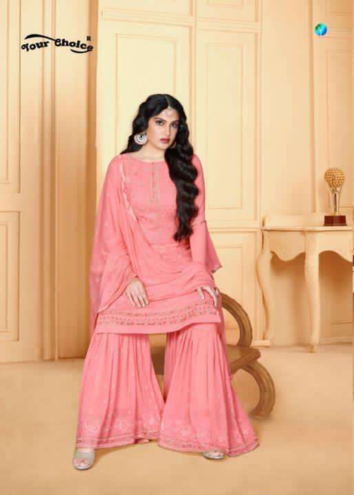 garara by your choice georgette pakistani garara stylish salwar kameez