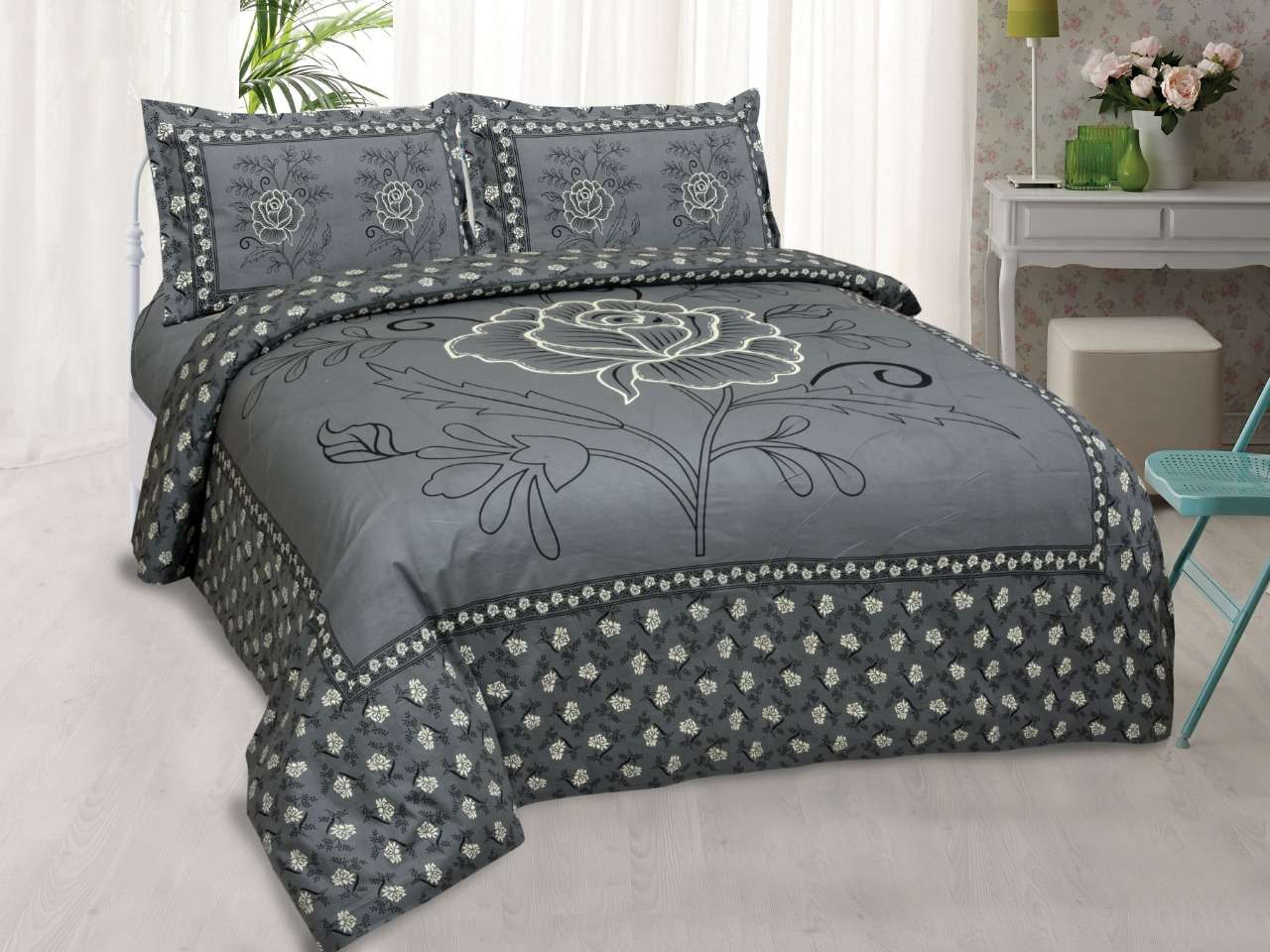 inaaya cotton king bed sheets with 2 matching pillow cover with lowest price online at krishna creation 