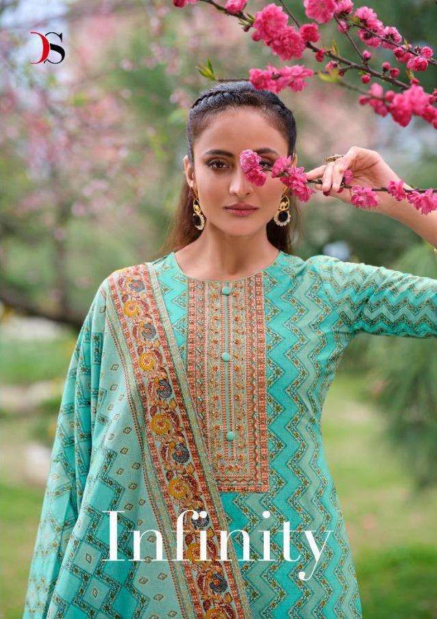 infinity by deepsy cotton printed embroidery daily wear suits