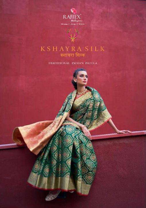 kshayra silk by rajtex 180001-180006 series patola silk fancy saree