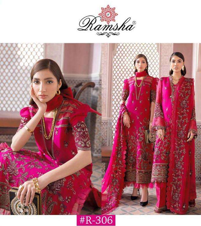 ramsha 303-306 series vol 10 georgette pakistani salwar suits