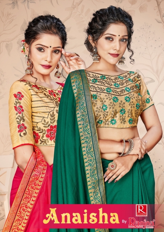 Ranjna Saree Presenting Anaisha Vichitra Silk Saree At Lowest Rate In India