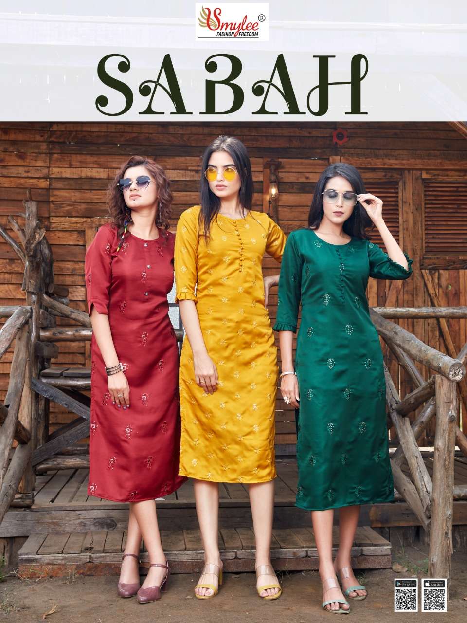 rung present sabah silk embroidery daily wear kurtis