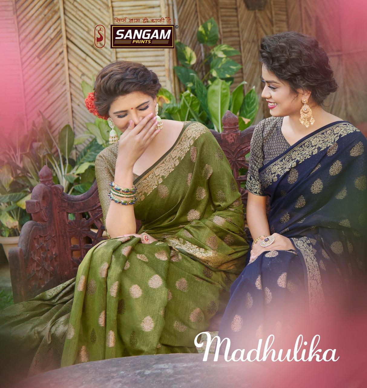 Sangam Launch Madhulika Heavy Look Handloom Saree Online Shopping In Surat Market