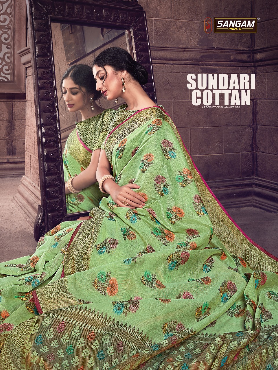 Sangam Prints Sundari Cotton Handloom Silk Exclusive Collections For Saree