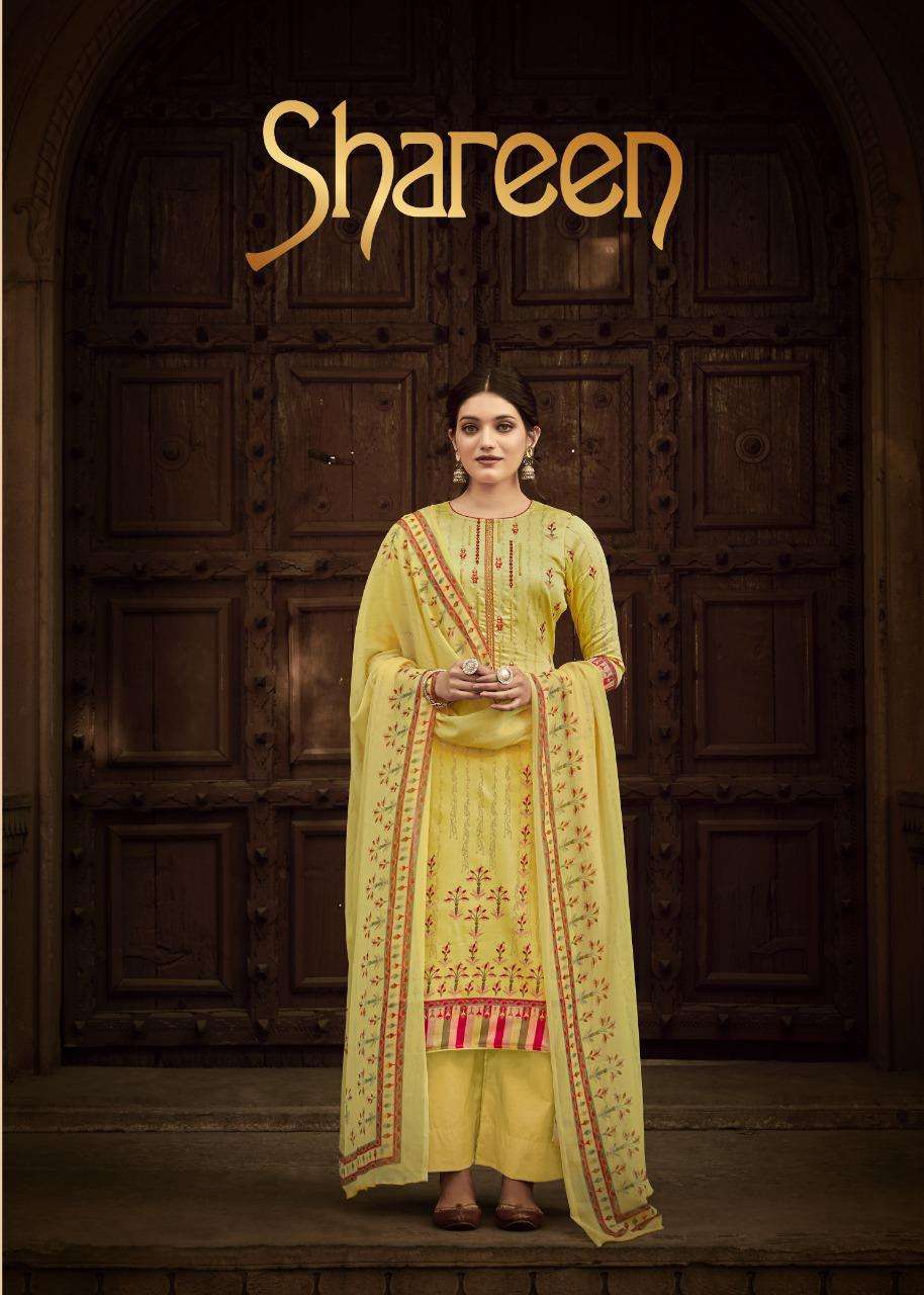 shareen by sargam pure jam print with work dresses supplier