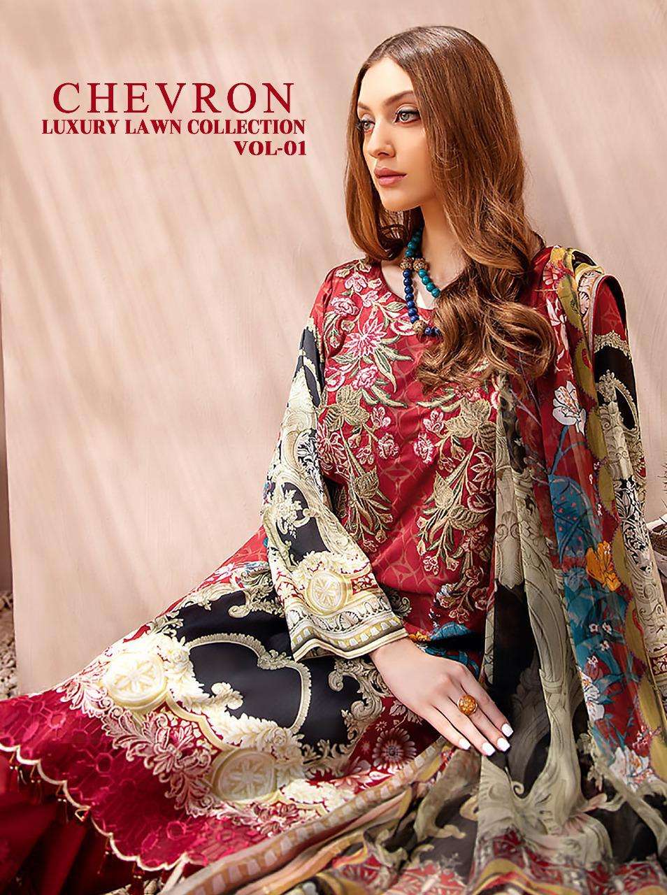 shree fabs chevron luxury lawn pakistani cotton dresses