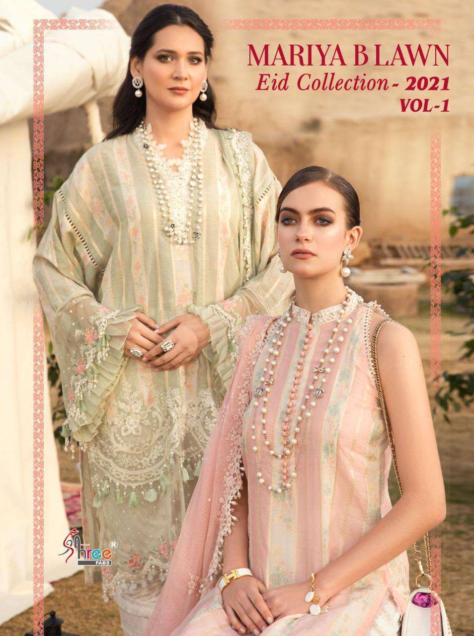 shree fabs mariya b lawn eid 2021 vol 1 lawn cotton pakistani dresses