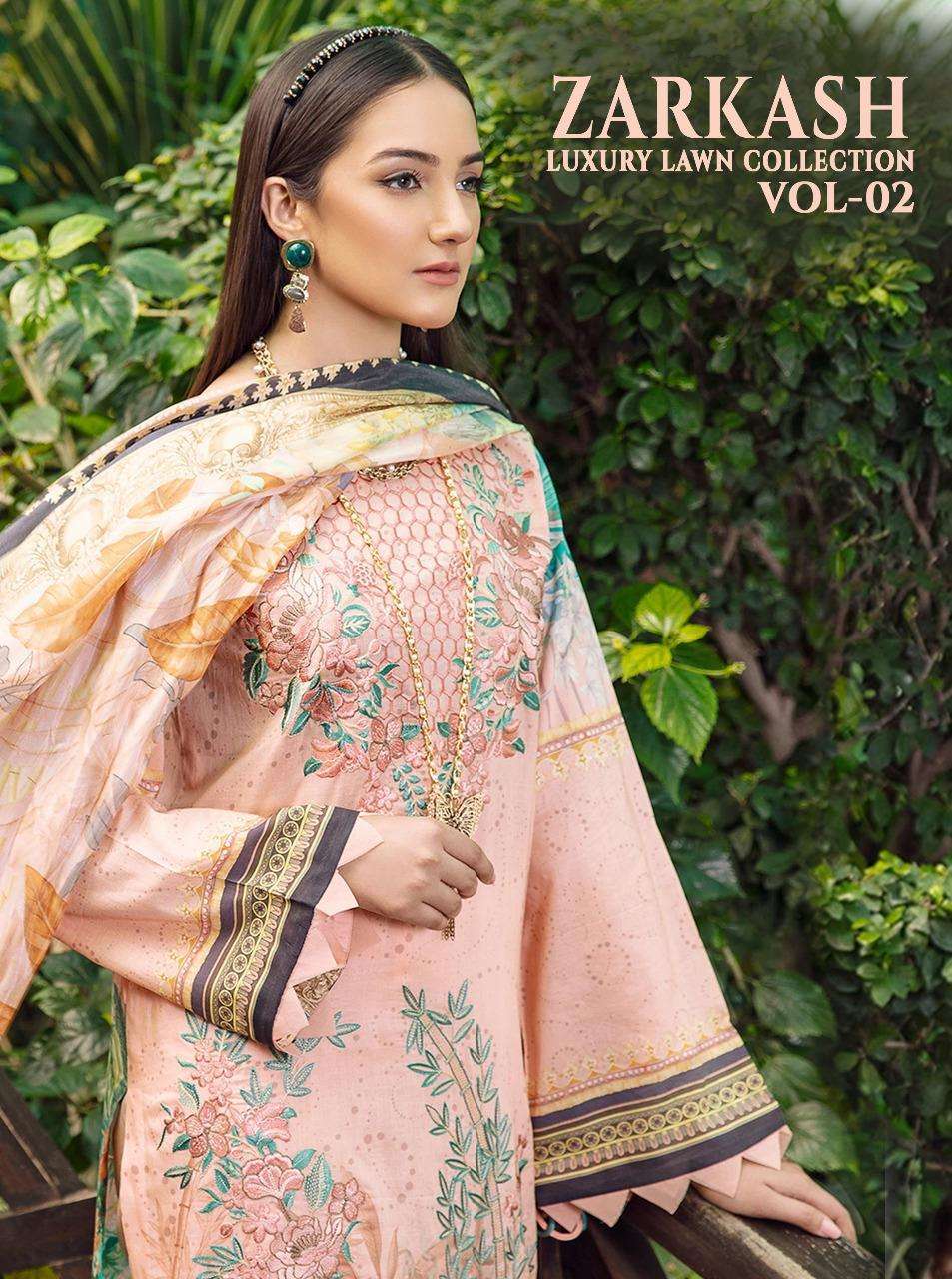 zarkash luxury lawn vol 2 by shree fabs lawn cotton pakistani dresses