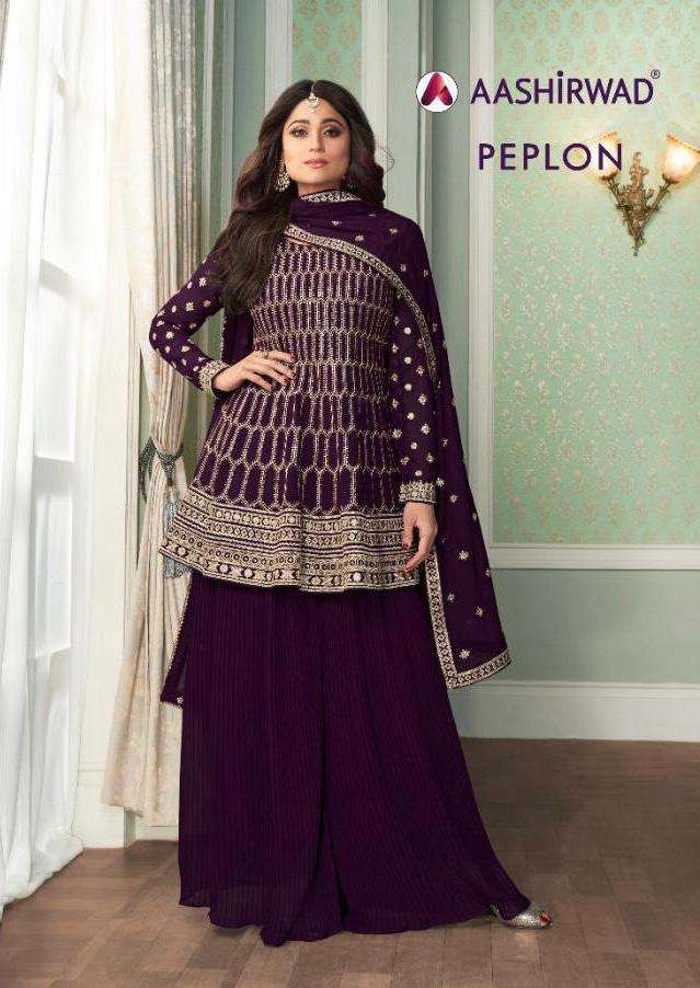 Aashirwad Peplon Georgette Exclusive Suits Wholesaler