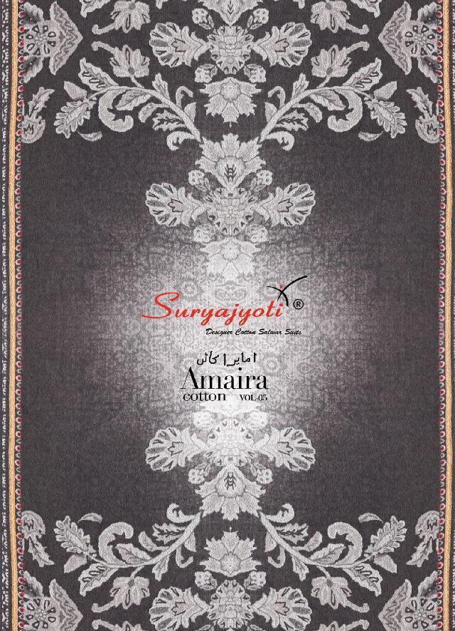 Amaira Vol 5 By Suryajyoti Satin Cotton Casual Wear Suit Wholesaler