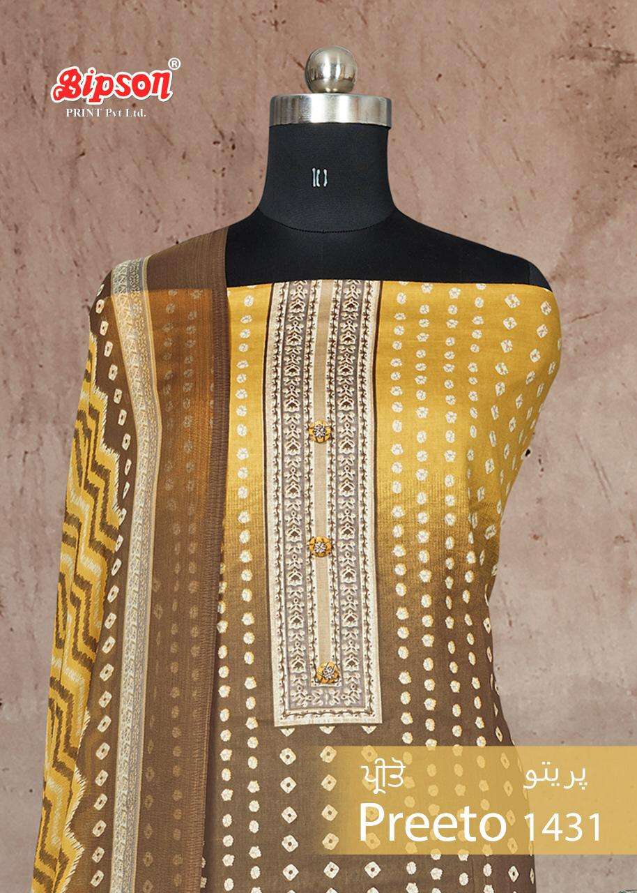 Bipson Preeto 1431 Glace Cotton Fancy Suits