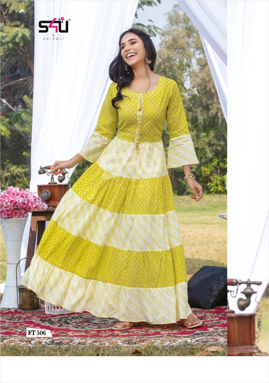 Flairy Tales Vol 5 By S4u Cotton Evening Party Wear Long Gown Collection By Shivali