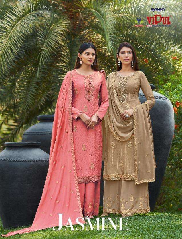 Jasmine By Vipul Fashion 4651-4656 Series Ladies Dresses Exporter