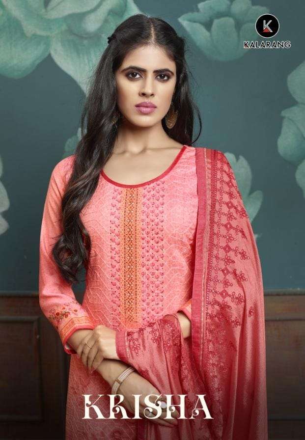 Kalarang Krisha Jam Digital Aari Work Suits