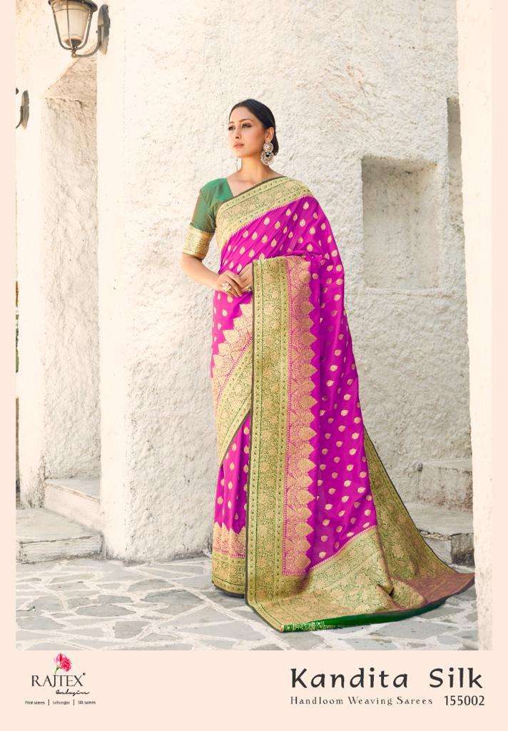 Kandita Silk By Rajtex Handloom Weaving Designer Saree