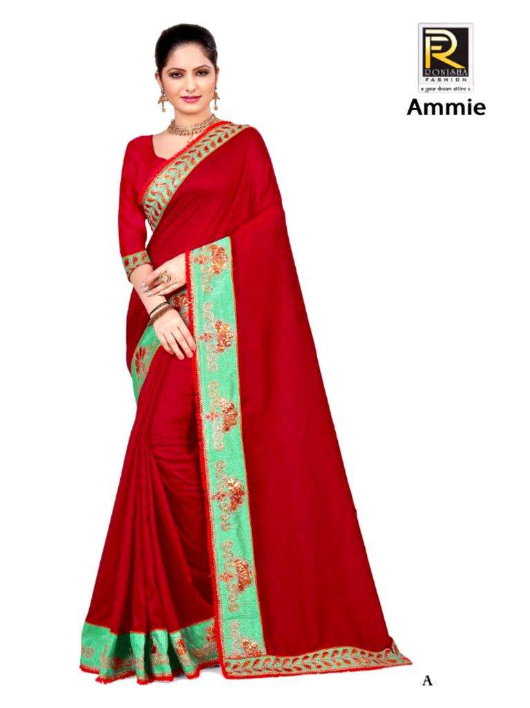 Ranjna Saree Ammie Gota Worked Heavy Diamond Work Saree Collection