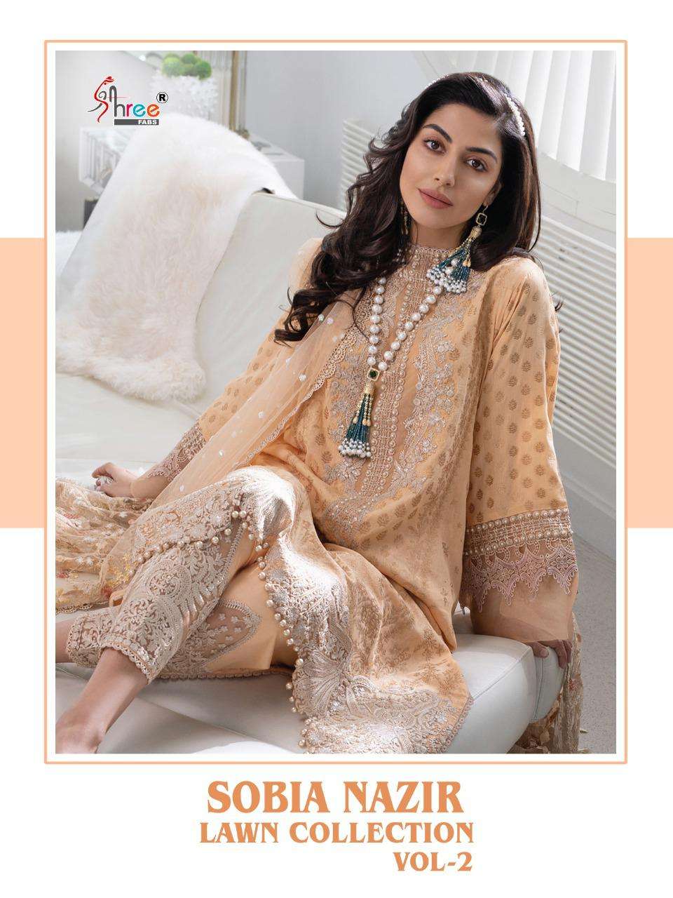 Sobia Nazir Lawn Vol 2 By Shree Fabs Pakistani Fancy Dresses