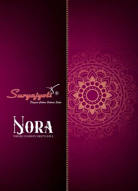 suryajyoti cotton printed suits wholesaler in surat market nora vol 1 catalog best rates 