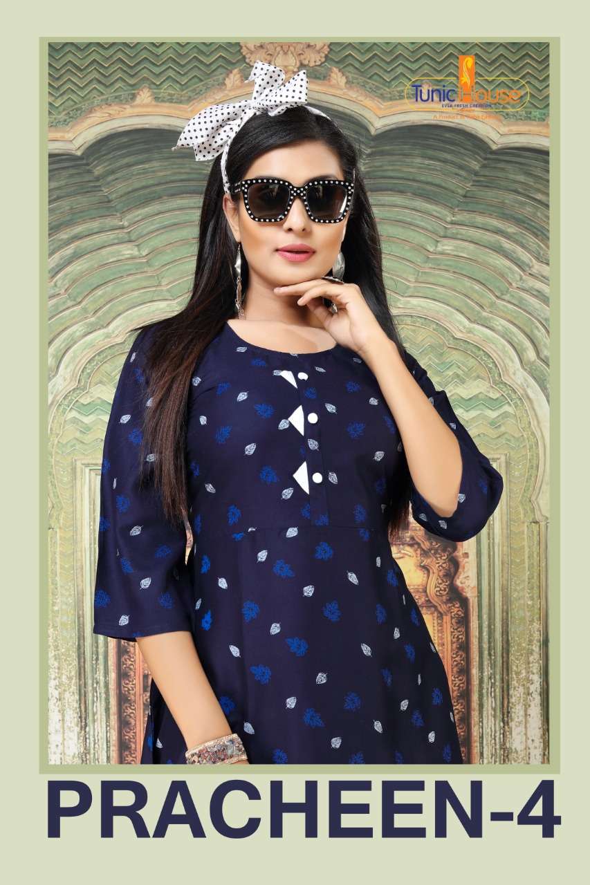 Tunic House Pracheen Vol 4 Rayon Viscose Anarkali Kurti