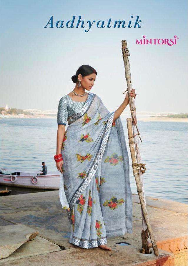 Aadhyatmik By Mintorsi Weightless Printed Sarees