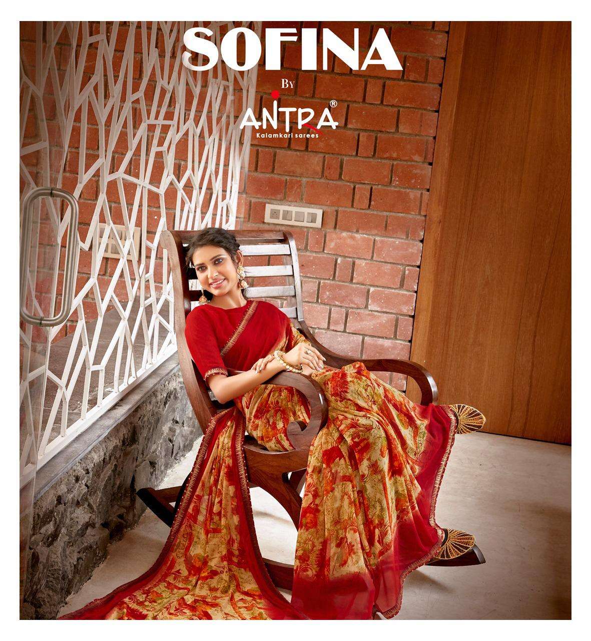 Antra Sofina Weightless Printed Saree Wholesaler