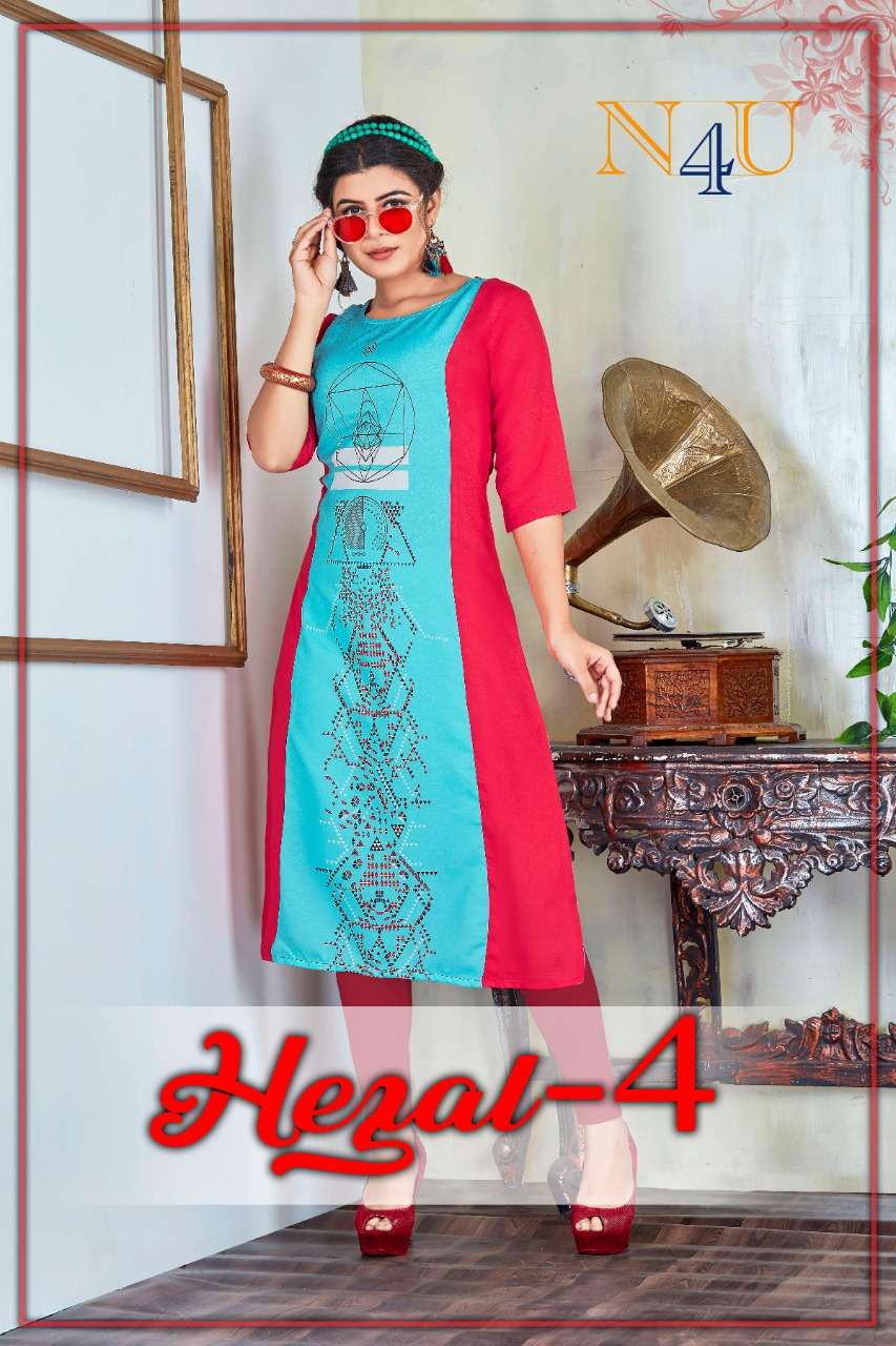 Digital Printed Rayon Viscouse Kurti Wholesale