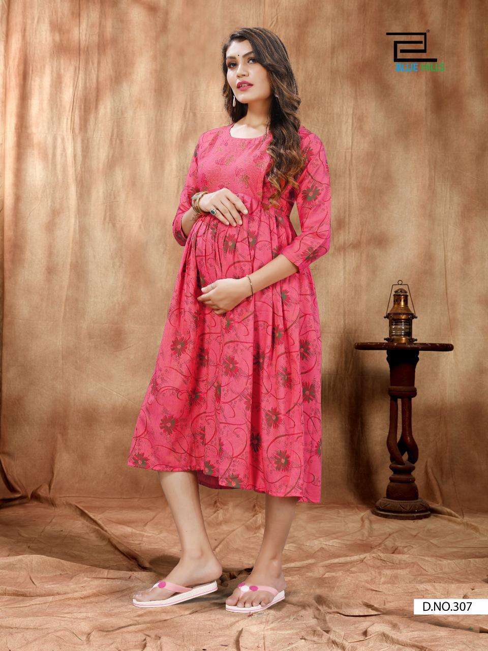 Good News Vol 3 By Blue Hills Rayon Feeding Kurtis