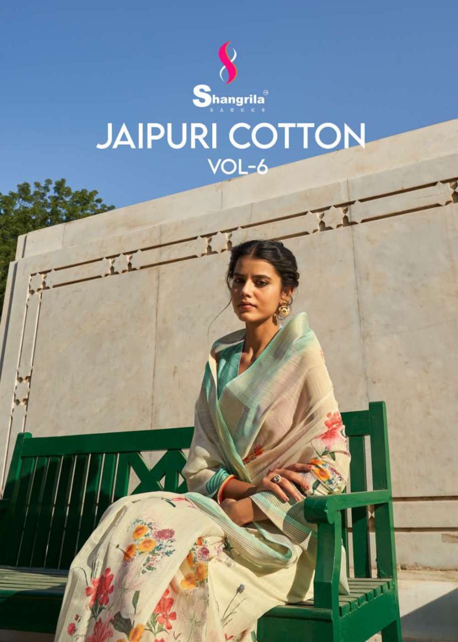 Jaipuri Linen Vol 6 By Shangrila Wholesale Saree Dealer