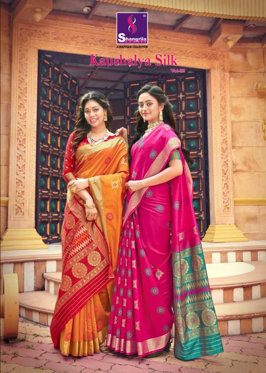 Kaushalya Silk Vol 2 By Shangrila Silky Designer Fancy Saree