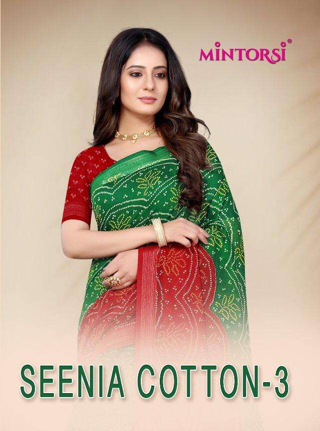 Mintorsi Seenia Cotton Vol 3 Cotton Silk Saree