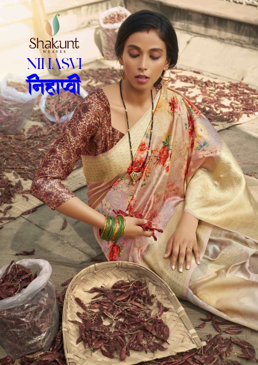 Nihasvi By Shakunt Silk Digital Printed Sarees