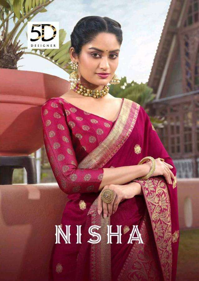 Nisha By 5d Designer Fancy Saree