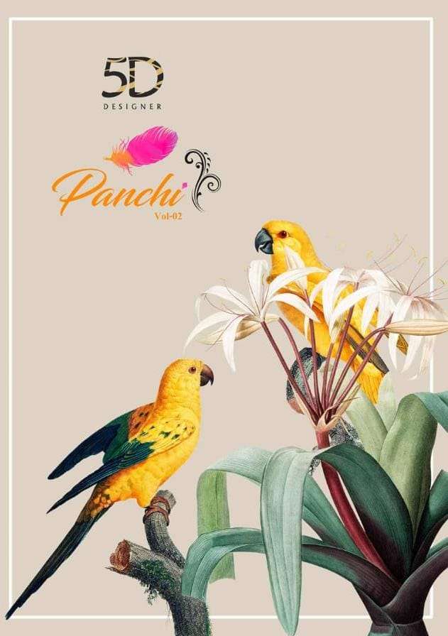 Panchi Vol 2 By 5d Georgette Printed Saree