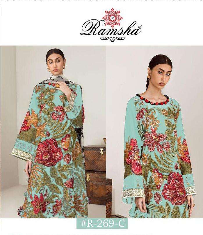 Ramsha 269 Nx Georgette Pakistani Fancy Suits