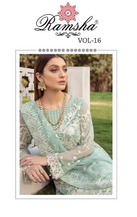 Ramsha 327-330 Series Vol 16 Georgette Party Wear Salwar Kameez