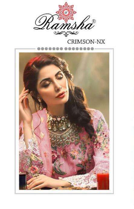 Ramsha Crimson Nx Georgette Pakistani Salwar Kameez