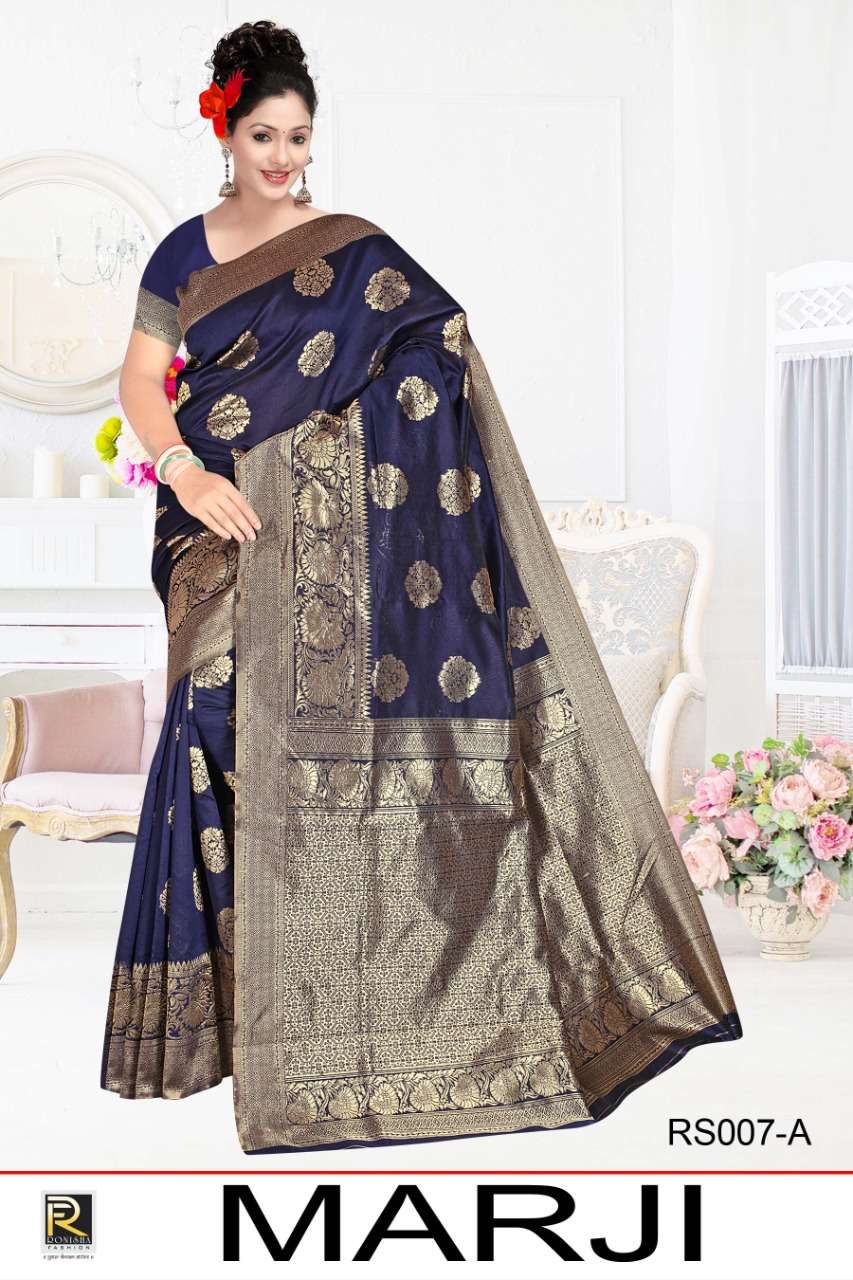 Ranjna Saree Marji Fancy Kasual Wear Silk Saree Collection